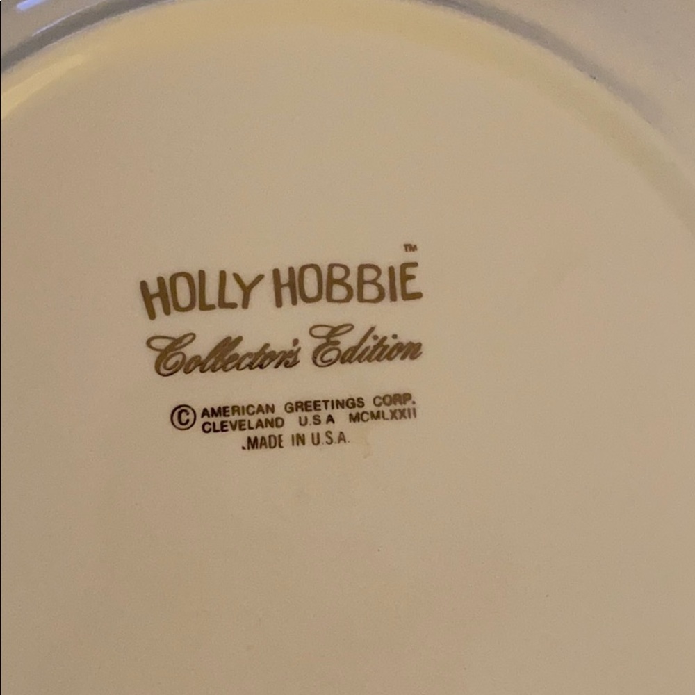 Vintage  Holly Hobbie collectors plates set of 3 - Picture 5 of 6